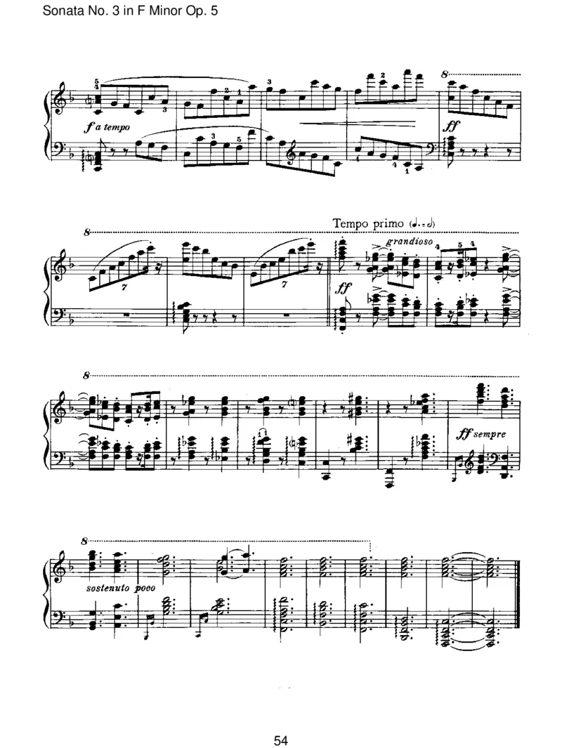 SonataNo.3inFMinorOp.5_一万首著名钢琴曲谱哈农贝多芬合集视频教学电子版高清无水印可打印_1古典钢琴知名音乐家谱_勃拉姆斯钢琴谱全集_I.Sonatas