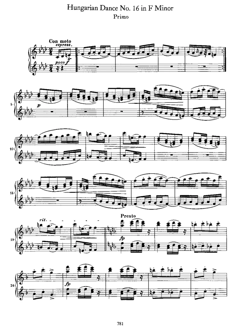 HungarianDanceNo16inf_一万首著名钢琴曲谱哈农贝多芬合集视频教学电子版高清无水印可打印_1古典钢琴知名音乐家谱_勃拉姆斯钢琴谱全集_匈牙利舞曲四手联弹版