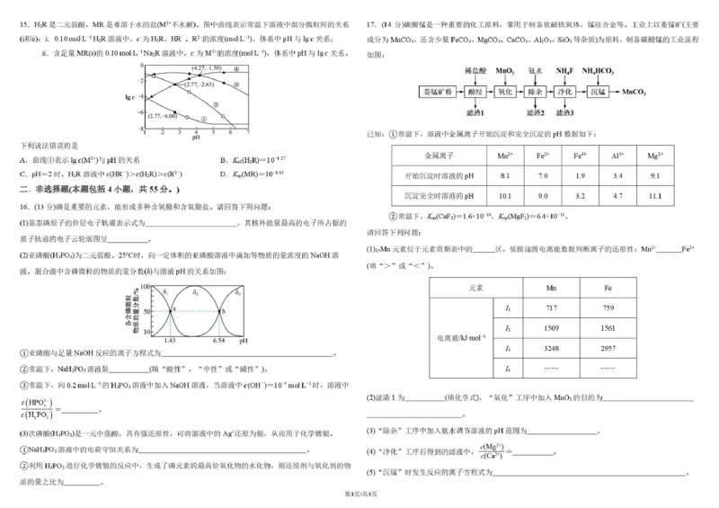 哈师大附中2024级高二上学期期末考试化学哈师大附中2024级高二上学期期末考试化学试卷_2024-2025高二（7-7月题库）_2026年1月高二