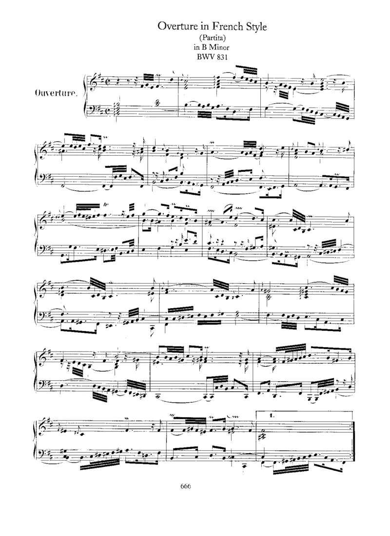 OvertureinFrenchStyle,BWV831_一万首著名钢琴曲谱哈农贝多芬合集视频教学电子版高清无水印可打印_1古典钢琴知名音乐家谱_巴赫钢琴谱全集_其他