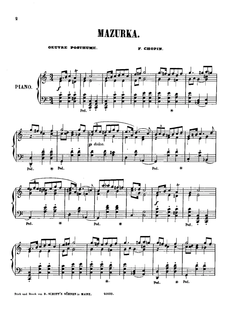 MazurkaInCMajor(1833)_一万首著名钢琴曲谱哈农贝多芬合集视频教学电子版高清无水印可打印_1古典钢琴知名音乐家谱_肖邦钢琴谱全集_马祖卡_遗作(未编号)