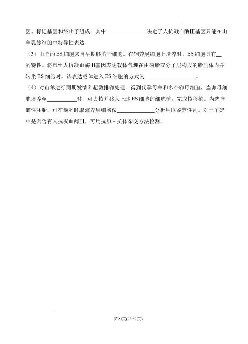 理综试卷一模2024届理科综合一模_2024年3月_013月合集_2024届宁夏石嘴山市第三中学高三下学期第一次模拟考试_理综