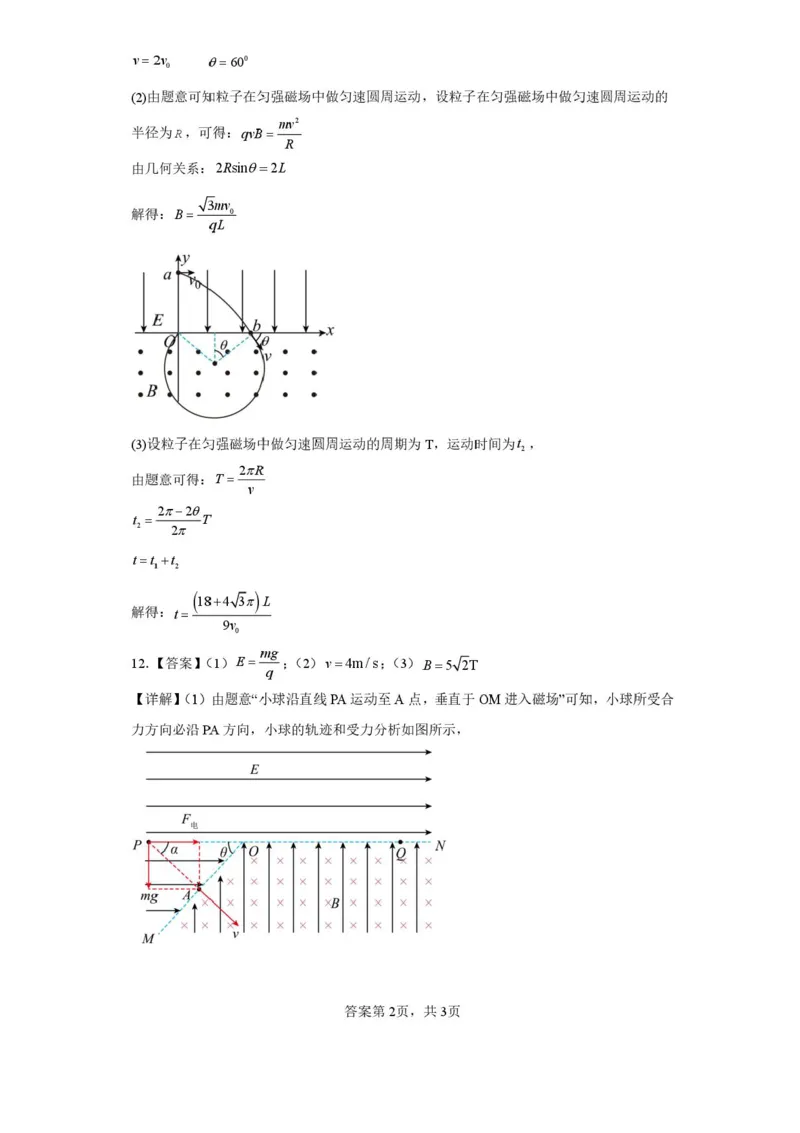天津市第二中学2025-2026学年高二上学期12月月考物理试题含答案_2024-2025高二（7-7月题库）_2026年1月高二_260110天津市第二中学2025-2026学年高二上学期12月月考