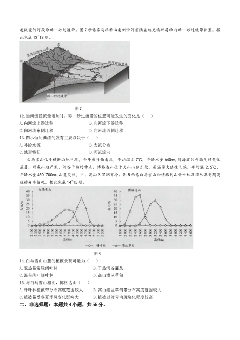 海南省2024届高三高考全真模拟卷(三)地理(1)_2023年11月_01每日更新_10号_2024届海南省高三高考全真模拟卷(三)