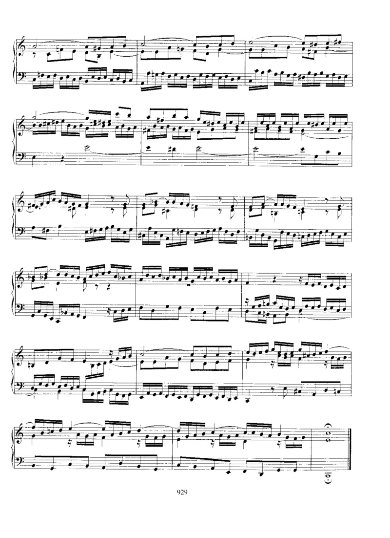 FugueinC,BWV952_一万首著名钢琴曲谱哈农贝多芬合集视频教学电子版高清无水印可打印_1古典钢琴知名音乐家谱_巴赫钢琴谱全集_Preludes，Fantasias，Fugues