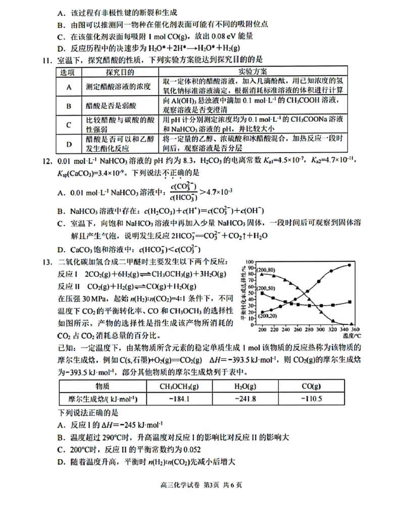 江苏省苏州中学、海门中学、姜堰中学、淮阴中学等四校2024-2025学年高三下学期2月开学联考化学试卷_2024-2025高三（6-6月题库）_2025年02月试卷