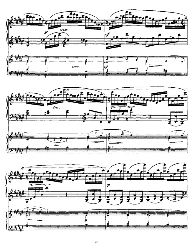 PianoConcertoinf#,Op20(2Piano)_一万首著名钢琴曲谱哈农贝多芬合集视频教学电子版高清无水印可打印_1古典钢琴知名音乐家谱_斯克里亚宾钢琴谱全集