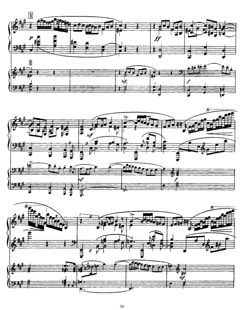 PianoConcertoinf#,Op20(2Piano)_一万首著名钢琴曲谱哈农贝多芬合集视频教学电子版高清无水印可打印_1古典钢琴知名音乐家谱_斯克里亚宾钢琴谱全集