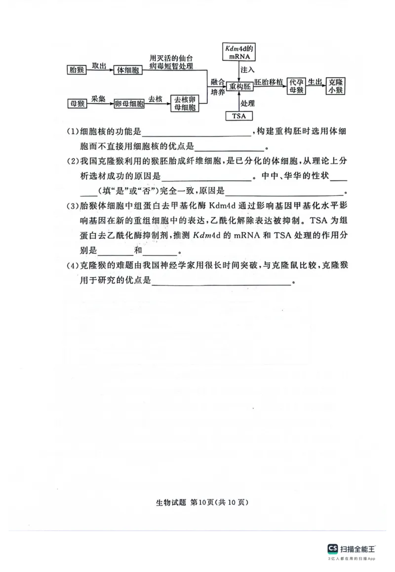 河南省湘豫名校2024届高三上学期11月期中联考生物(1)_2023年11月_01每日更新_04号_2024届河南省湘豫名校高三上学期11月期中联考