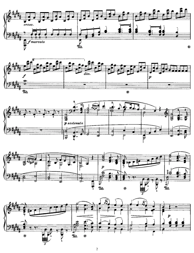 EntryoftheGuestsontheWartburg(Wagner)_一万首著名钢琴曲谱哈农贝多芬合集视频教学电子版高清无水印可打印_1古典钢琴知名音乐家谱_李斯特钢琴谱全集_改编瓦格纳