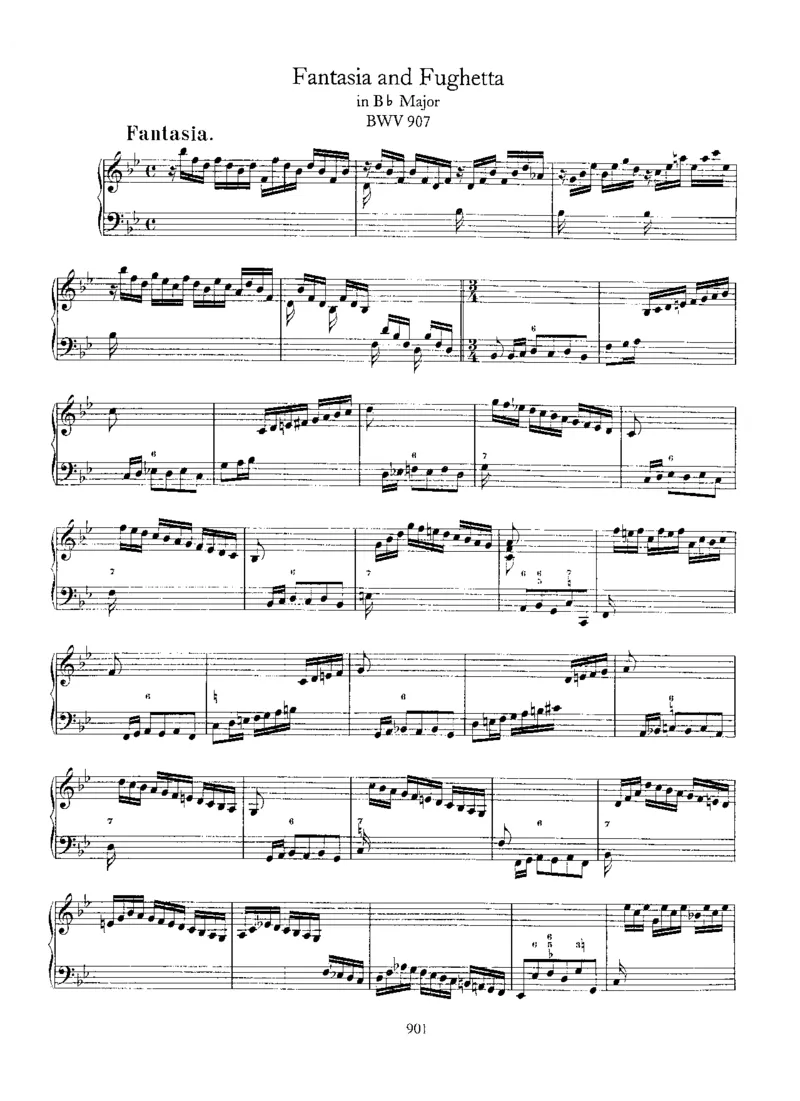 FantasiaandFughettainBb,BWV907_一万首著名钢琴曲谱哈农贝多芬合集视频教学电子版高清无水印可打印_1古典钢琴知名音乐家谱_巴赫钢琴谱全集_Preludes，Fantasias，Fugues