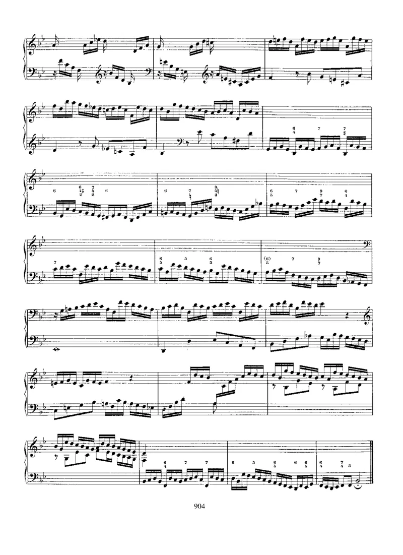 FantasiaandFughettainBb,BWV907_一万首著名钢琴曲谱哈农贝多芬合集视频教学电子版高清无水印可打印_1古典钢琴知名音乐家谱_巴赫钢琴谱全集_Preludes，Fantasias，Fugues