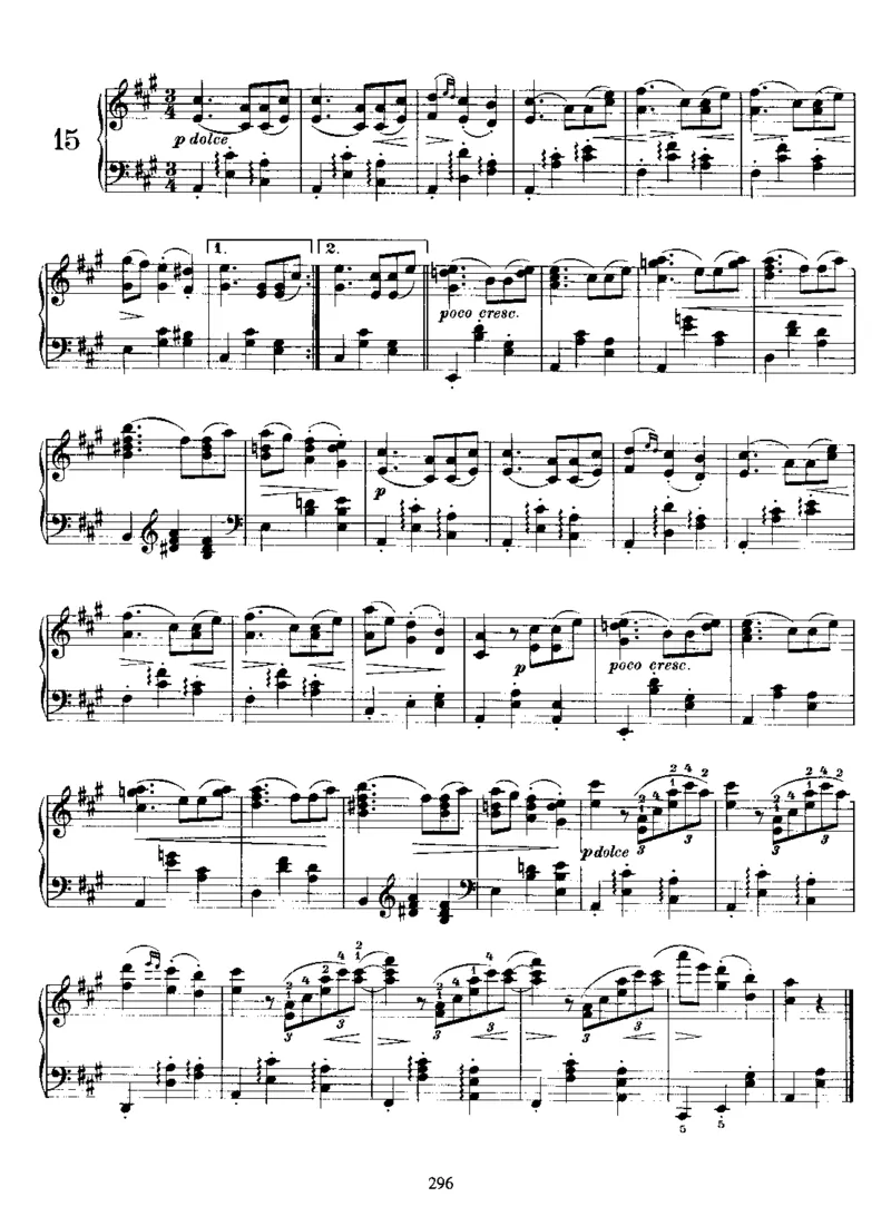 Waltzes,Op39(Simplified)_一万首著名钢琴曲谱哈农贝多芬合集视频教学电子版高清无水印可打印_1古典钢琴知名音乐家谱_勃拉姆斯钢琴谱全集_其他