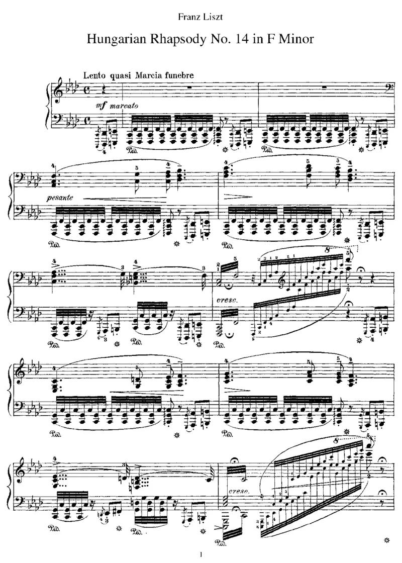 HungarianRhapsodyNo14inf_NoRestriction_一万首著名钢琴曲谱哈农贝多芬合集视频教学电子版高清无水印可打印_1古典钢琴知名音乐家谱_李斯特钢琴谱全集_匈牙利狂想曲