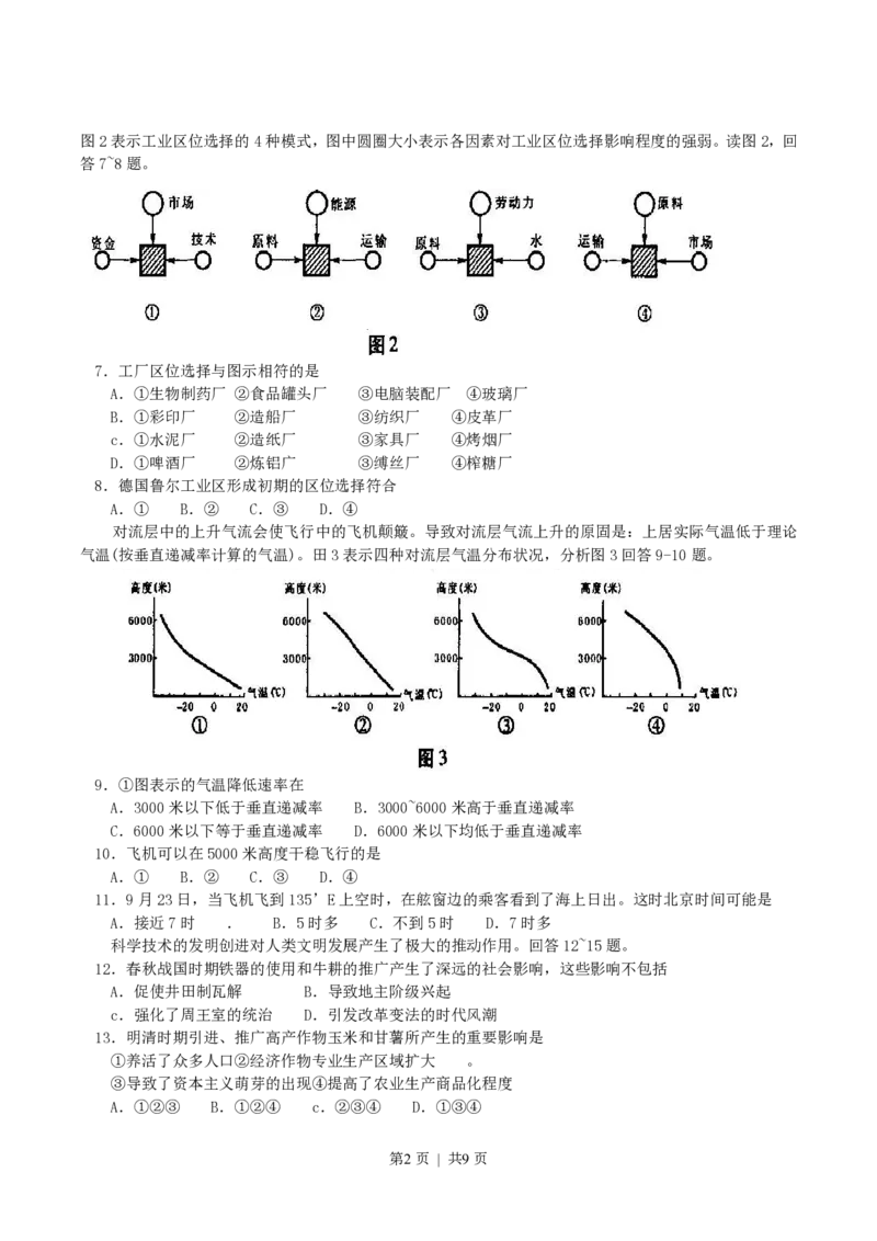 2004年河北高考文科综合真题及答案_历史高考真题试卷_旧1990-2007&middot;高考历史真题_1990-2007&middot;高考历史真题&middot;PDF_2001-2007年各地文综历年真题_河北