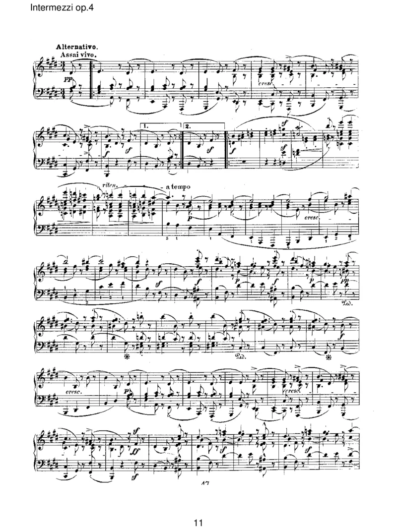 Intermezziop.4_一万首著名钢琴曲谱哈农贝多芬合集视频教学电子版高清无水印可打印_1古典钢琴知名音乐家谱_舒曼钢琴谱全集_RobertSchumann罗伯特&middot;舒曼(1810-1856)