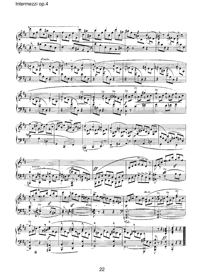 Intermezziop.4_一万首著名钢琴曲谱哈农贝多芬合集视频教学电子版高清无水印可打印_1古典钢琴知名音乐家谱_舒曼钢琴谱全集_RobertSchumann罗伯特&middot;舒曼(1810-1856)
