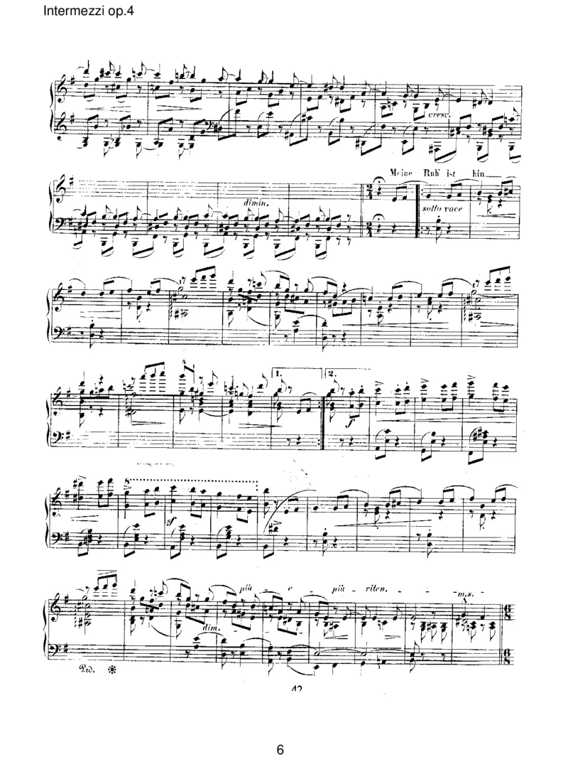 Intermezziop.4_一万首著名钢琴曲谱哈农贝多芬合集视频教学电子版高清无水印可打印_1古典钢琴知名音乐家谱_舒曼钢琴谱全集_RobertSchumann罗伯特&middot;舒曼(1810-1856)