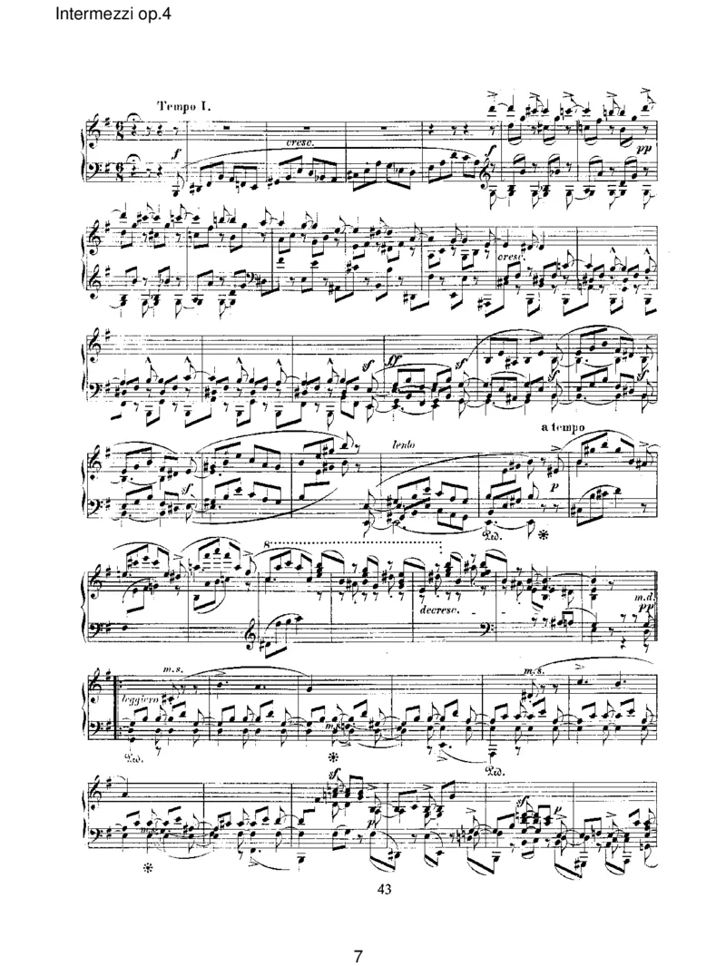 Intermezziop.4_一万首著名钢琴曲谱哈农贝多芬合集视频教学电子版高清无水印可打印_1古典钢琴知名音乐家谱_舒曼钢琴谱全集_RobertSchumann罗伯特&middot;舒曼(1810-1856)