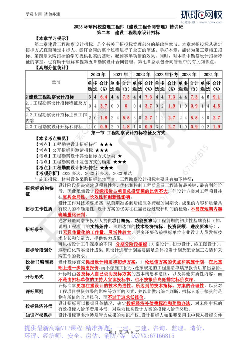 WM_08.第二章第一节工程勘察设计招标特征及方式_监理工程师_2025监理工程师_2025年监理工程师-各大机构_2025年监理-合同_机构1-HQ_01.精讲班-沈.磊_讲义