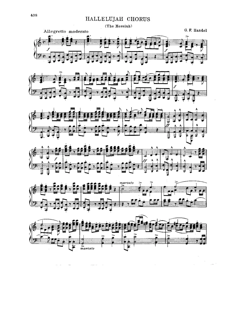 Handel-HallelujahChorus-soloPiano_一万首著名钢琴曲谱哈农贝多芬合集视频教学电子版高清无水印可打印_1古典钢琴知名音乐家谱_亨德尔钢琴谱全集