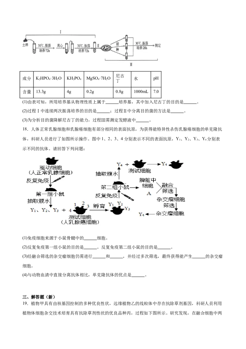 山西省太原市2024-2025学年高二下学期期中考试生物Word版含答案_2024-2025高二（7-7月题库）_2025年05月试卷_0507山西省太原市2024-2025学年高二下学期期中考试