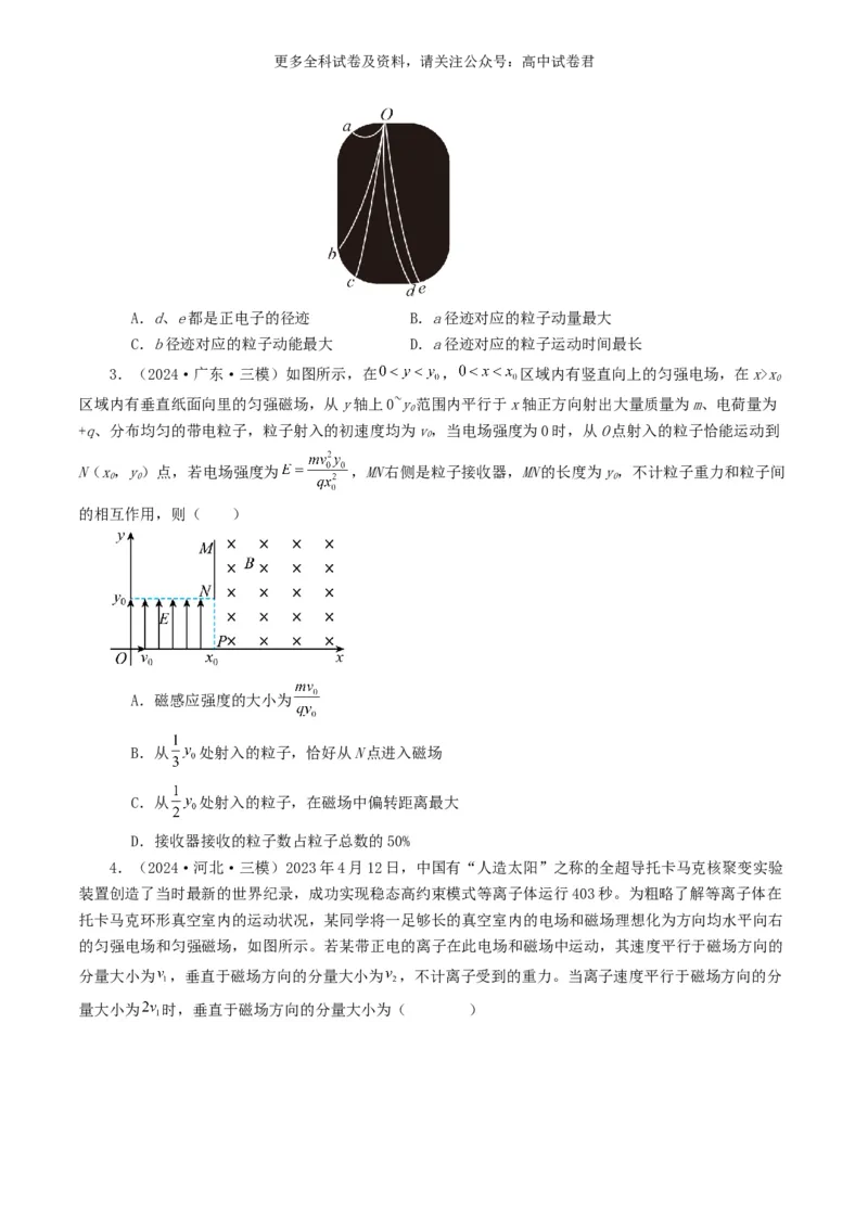 专题10磁场好题汇编2024年高考真题和模拟题物理分类汇编（原卷版）_2024-2025高三（6-6月题库）_2024年07月试卷_2407172024年高考物理真题和模拟题分类汇编（全国通用）_专题10磁场