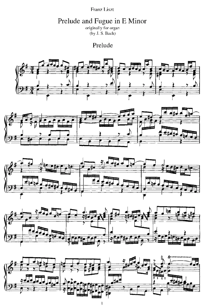PreludeandFugueine,BWV548(Bach)_一万首著名钢琴曲谱哈农贝多芬合集视频教学电子版高清无水印可打印_1古典钢琴知名音乐家谱_李斯特钢琴谱全集_改编巴赫