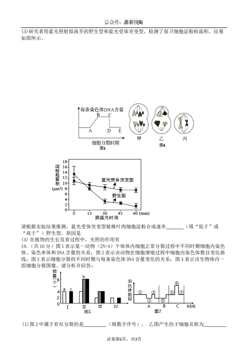 广东省东莞市七校联考2024-2025学年高三上学期12月月考生物_2024-2025高三（6-6月题库）_2024年12月试卷_1220广东省东莞市七校联考2024-2025学年高三上学期12月月考试题