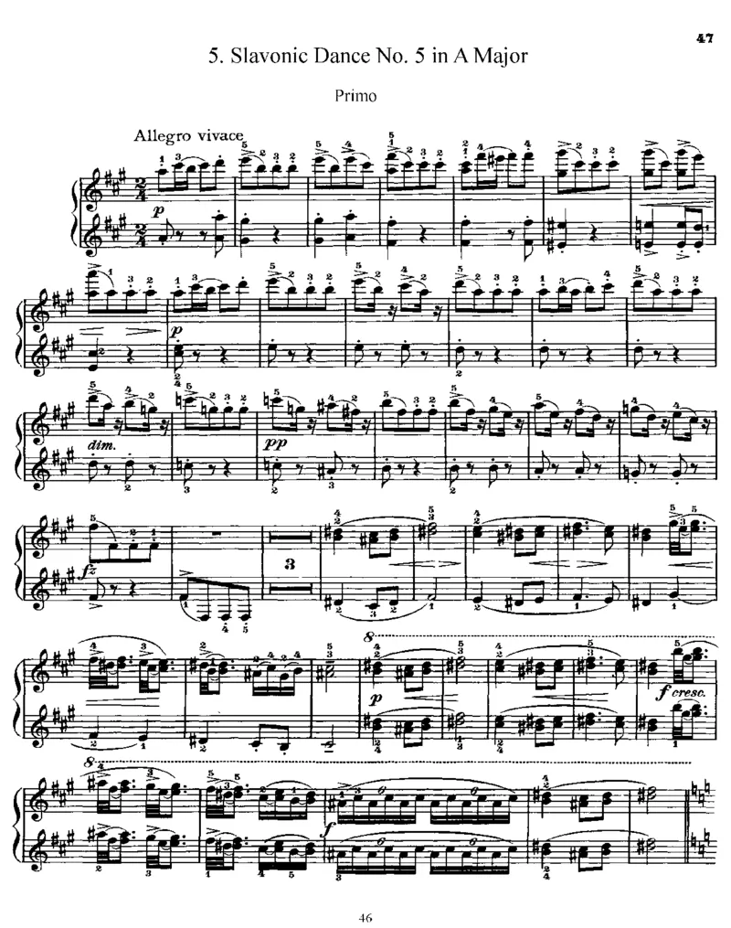 SlavonicDances,Op46(4Hands)_一万首著名钢琴曲谱哈农贝多芬合集视频教学电子版高清无水印可打印_1古典钢琴知名音乐家谱_德沃夏克钢琴谱全集_四手联弹