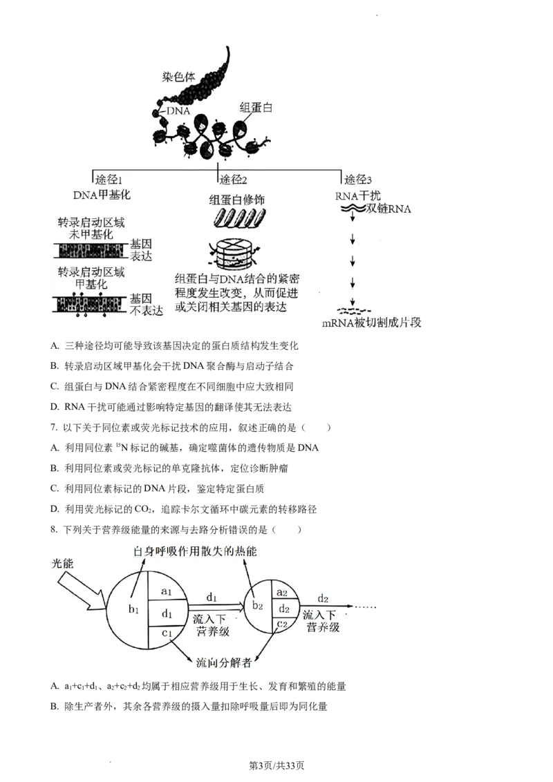生物-福建省厦门市2024届高三下学期第二次质量检测(1)_2024年3月_013月合集_2024届福建省厦门市高三下学期第二次质量检测