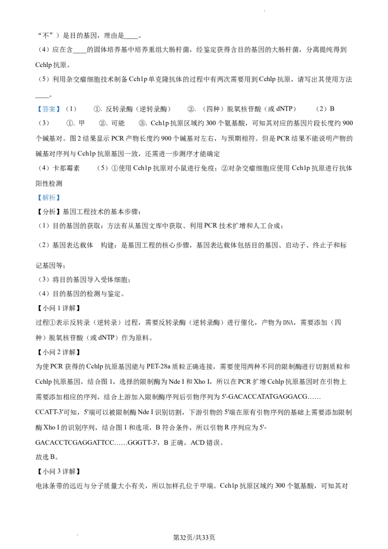 生物-福建省厦门市2024届高三下学期第二次质量检测(1)_2024年3月_013月合集_2024届福建省厦门市高三下学期第二次质量检测