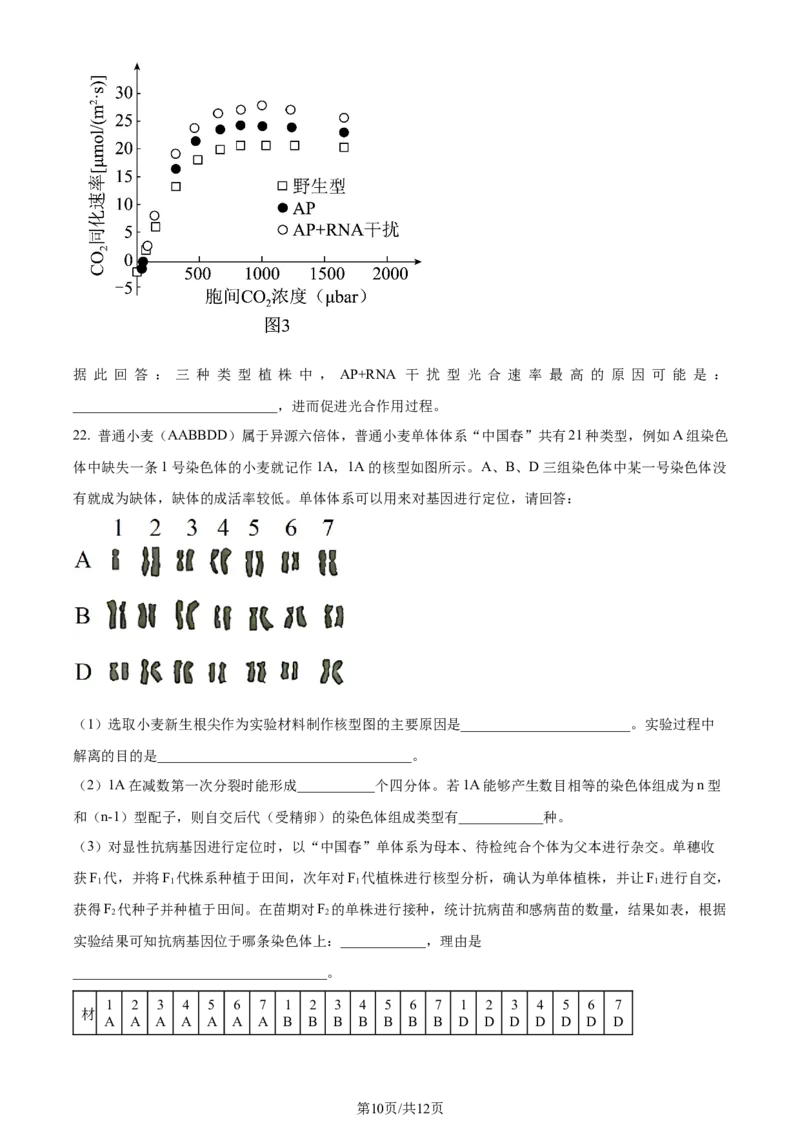 精品解析：辽宁省实验中学2023-2024学年高三上学期期中生物试题（原卷版）(1)_2023年11月_0211月合集_2024届辽宁省实验中学高三上学期期中考试