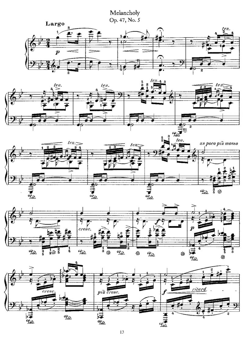 LyricPieces,Op47_一万首著名钢琴曲谱哈农贝多芬合集视频教学电子版高清无水印可打印_1古典钢琴知名音乐家谱_格里格钢琴谱全集_LyricPieces