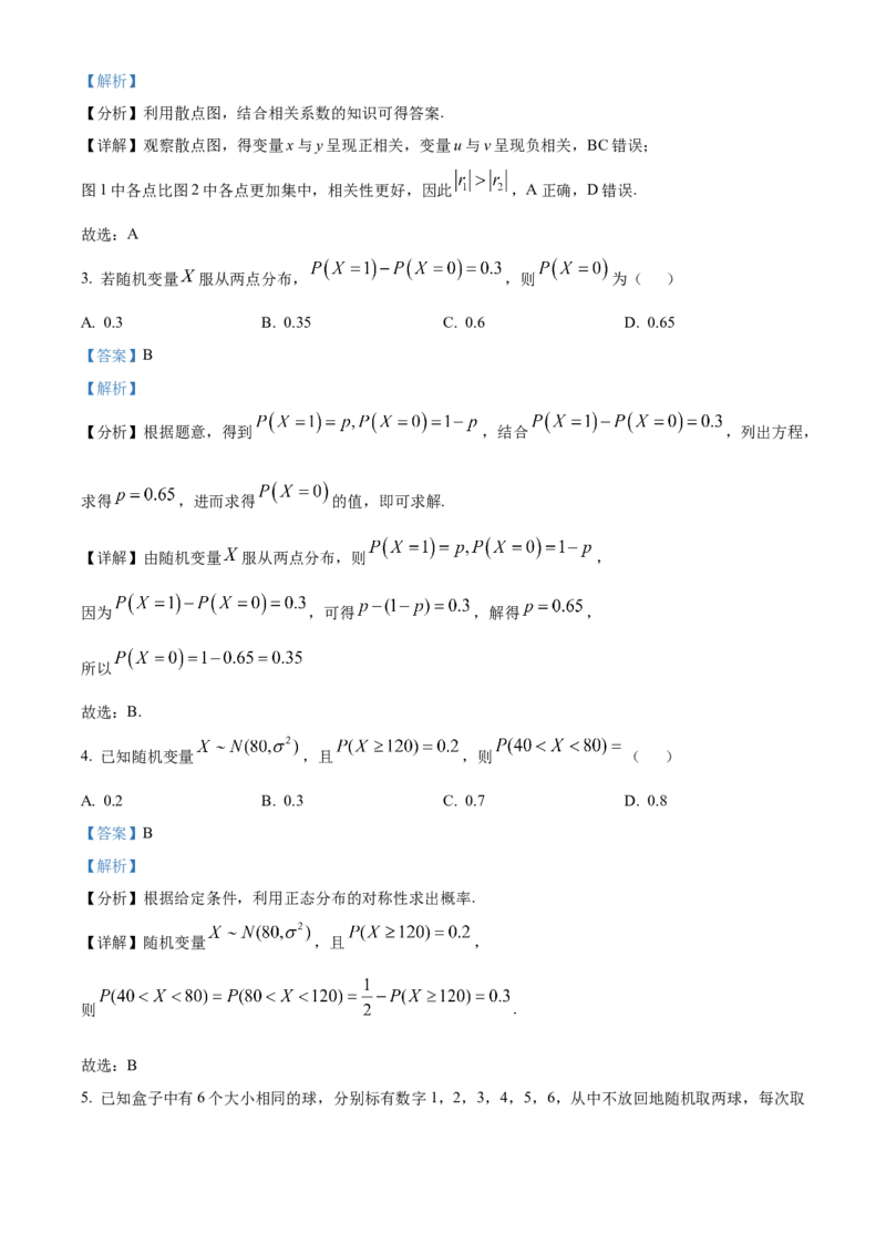 吉林省长春市东北师范大学附属中学2024-2025学年高二下学期3月阶段验收考试数学试题Word版含解析_2024-2025高二（7-7月题库）_2025年04月试卷(1)
