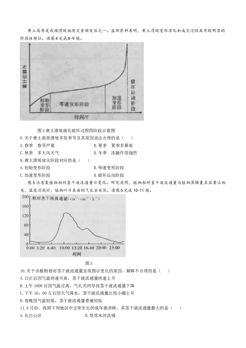 安徽省江淮十校2024届高三第二次联考试题地理(1)_2023年11月_01每日更新_12号_2024届安徽省江淮十校高三第二次联考试题