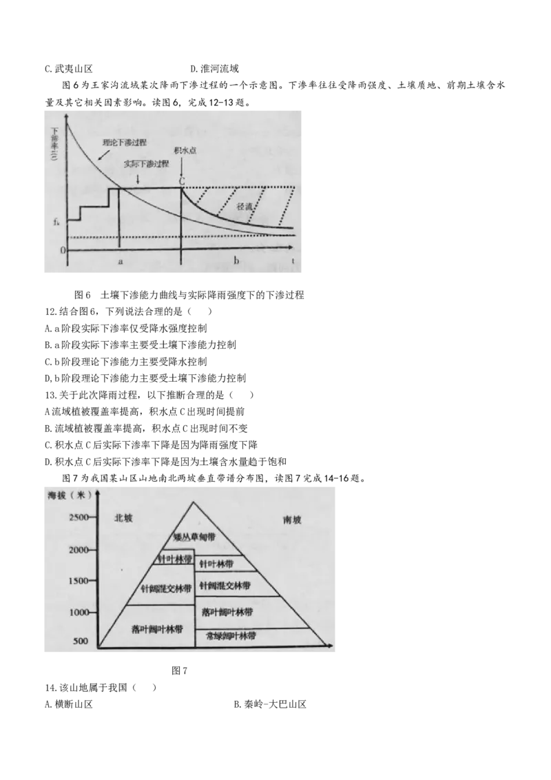 安徽省江淮十校2024届高三第二次联考试题地理(1)_2023年11月_01每日更新_12号_2024届安徽省江淮十校高三第二次联考试题
