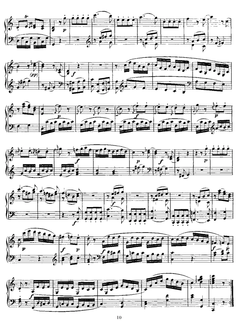 No.1-No.6（K279-K284）_一万首著名钢琴曲谱哈农贝多芬合集视频教学电子版高清无水印可打印_1古典钢琴知名音乐家谱_莫扎特钢琴谱全集_0312095926_奏鸣曲集