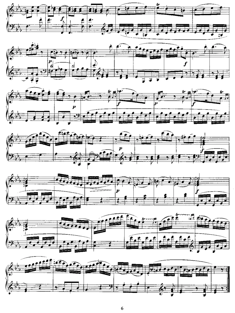 No.1-No.6（K279-K284）_一万首著名钢琴曲谱哈农贝多芬合集视频教学电子版高清无水印可打印_1古典钢琴知名音乐家谱_莫扎特钢琴谱全集_0312095926_奏鸣曲集