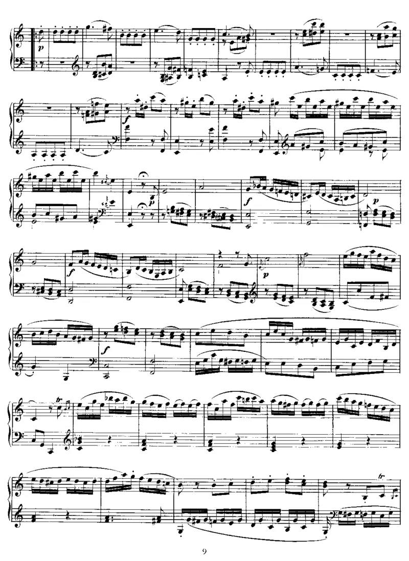 No.1-No.6（K279-K284）_一万首著名钢琴曲谱哈农贝多芬合集视频教学电子版高清无水印可打印_1古典钢琴知名音乐家谱_莫扎特钢琴谱全集_0312095926_奏鸣曲集