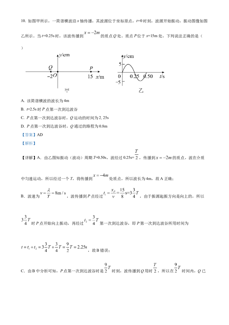 广西壮族自治区百色市2024-2025学年高二上学期1月期末物理试题Word版含解析_2024-2025高二（7-7月题库）_2025年03月试卷_0308广西壮族自治区百色市2024-2025学年高二上学期1月期末考试