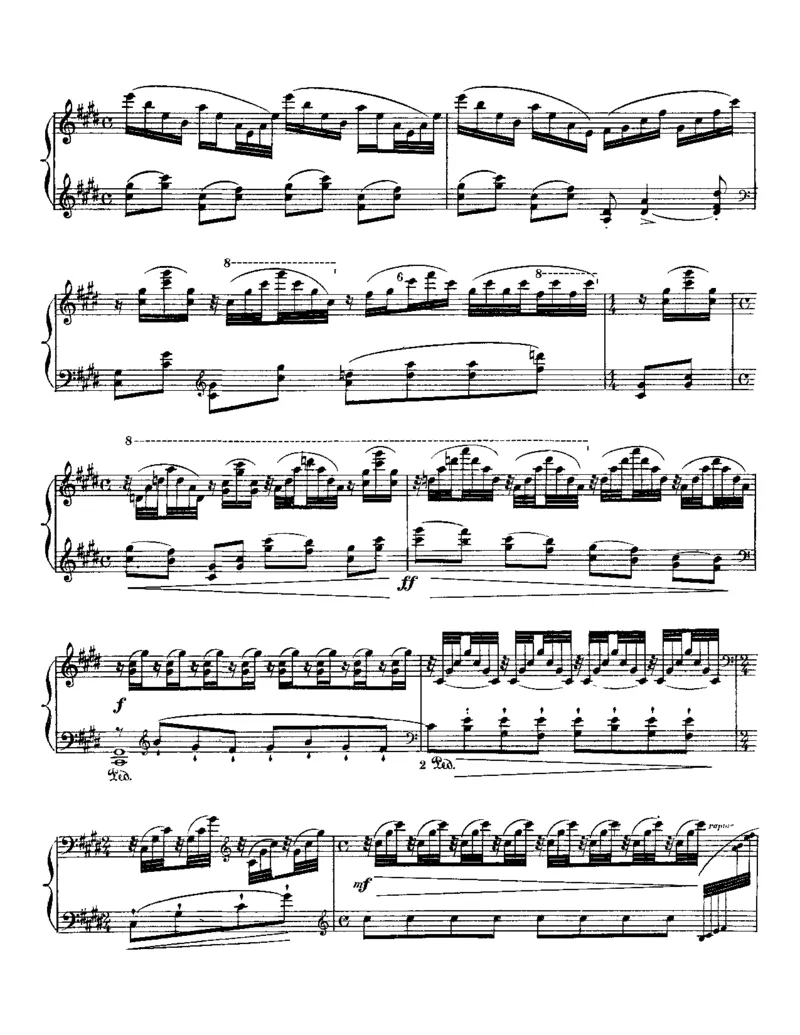 RavelJeuxd'eau（水之嬉戏）_一万首著名钢琴曲谱哈农贝多芬合集视频教学电子版高清无水印可打印_1古典钢琴知名音乐家谱_超高难度钢琴谱