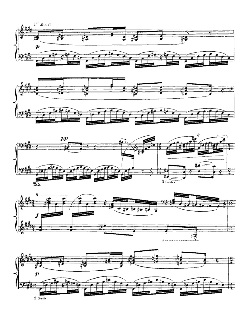 RavelJeuxd'eau（水之嬉戏）_一万首著名钢琴曲谱哈农贝多芬合集视频教学电子版高清无水印可打印_1古典钢琴知名音乐家谱_超高难度钢琴谱