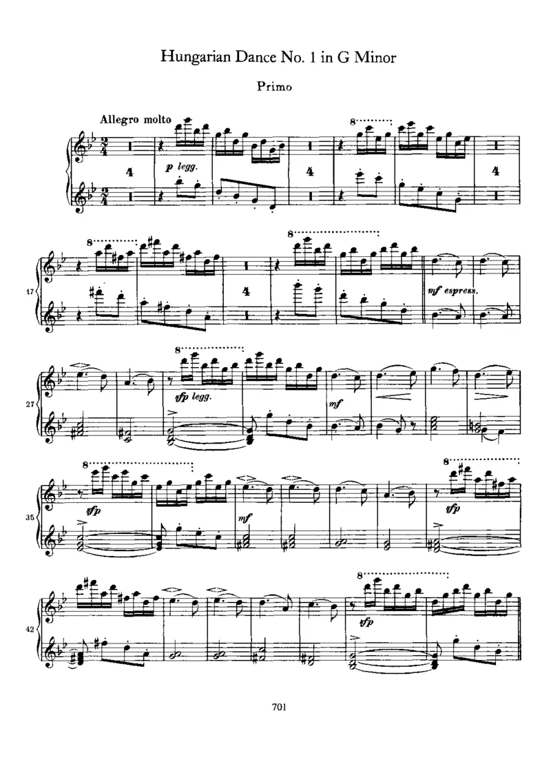HungarianDanceNo01ing_一万首著名钢琴曲谱哈农贝多芬合集视频教学电子版高清无水印可打印_1古典钢琴知名音乐家谱_勃拉姆斯钢琴谱全集_匈牙利舞曲四手联弹版