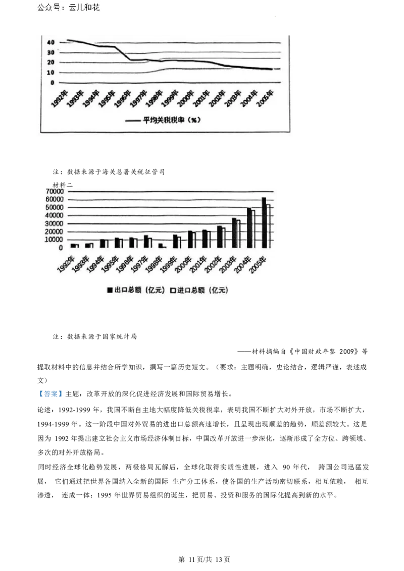 江苏省盐城市2023-2024学年第二学期高二年级6月月末期终联考考试历史试题（解析版）_2024-2025高二（7-7月题库）_2024年07月试卷_0701江苏省盐城市2023-2024学年高二下学期6月期末