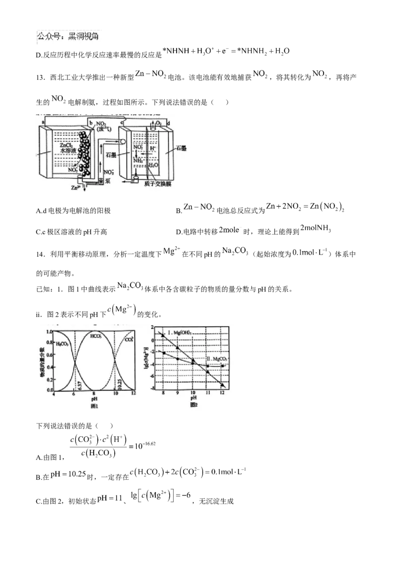 河北省邯郸市联考2024-2025学年高三上学期10月月考试题化学Word版含解析_2024-2025高三（6-6月题库）_2024年11月试卷_1101河北省邯郸市联考2025届高三上学期新高考单科模拟综合卷（三）