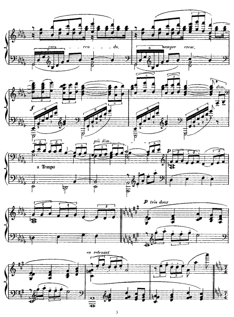 Nocturne_一万首著名钢琴曲谱哈农贝多芬合集视频教学电子版高清无水印可打印_1古典钢琴知名音乐家谱_德彪西钢琴谱全集