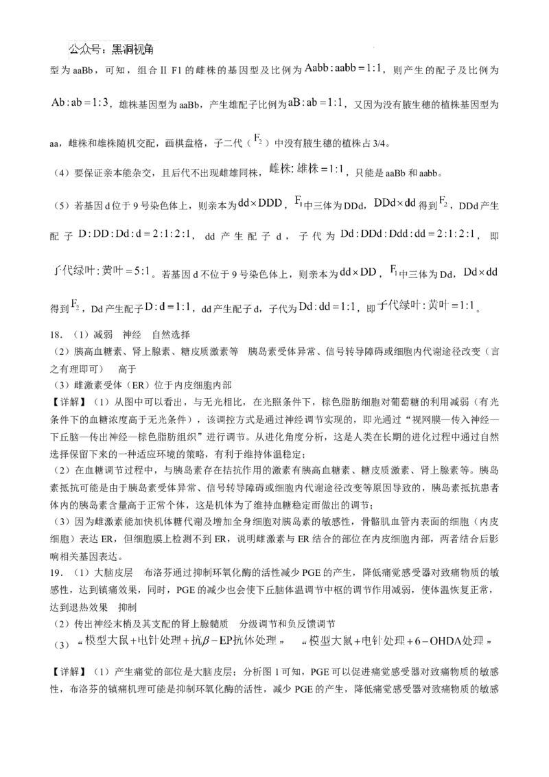 安徽省六安第一中学2024-2025学年高三上学期11月月考生物+答案_2024-2025高三（6-6月题库）_2024年12月试卷_1203安徽省六安一中2024-2025学年高三第四次月考（11月）（全科）