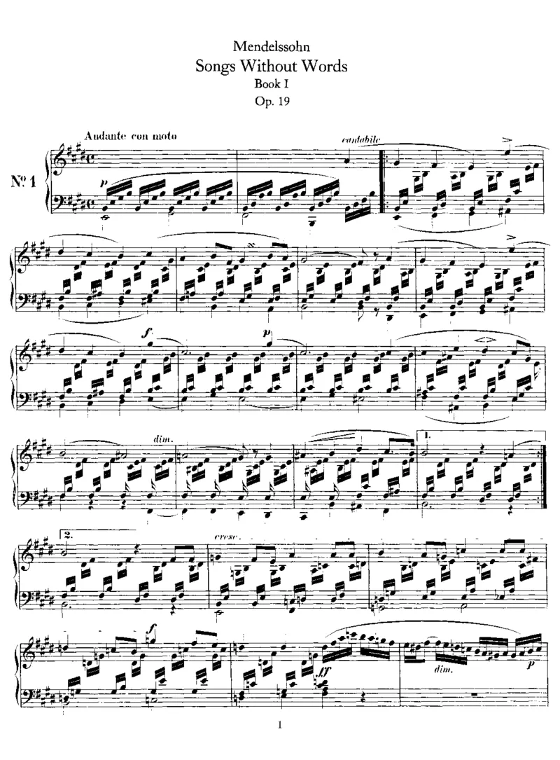 SongsWithoutWords_一万首著名钢琴曲谱哈农贝多芬合集视频教学电子版高清无水印可打印_02现代钢琴谱合集_马克西姆钢琴谱全集_门德尔松钢琴谱全集