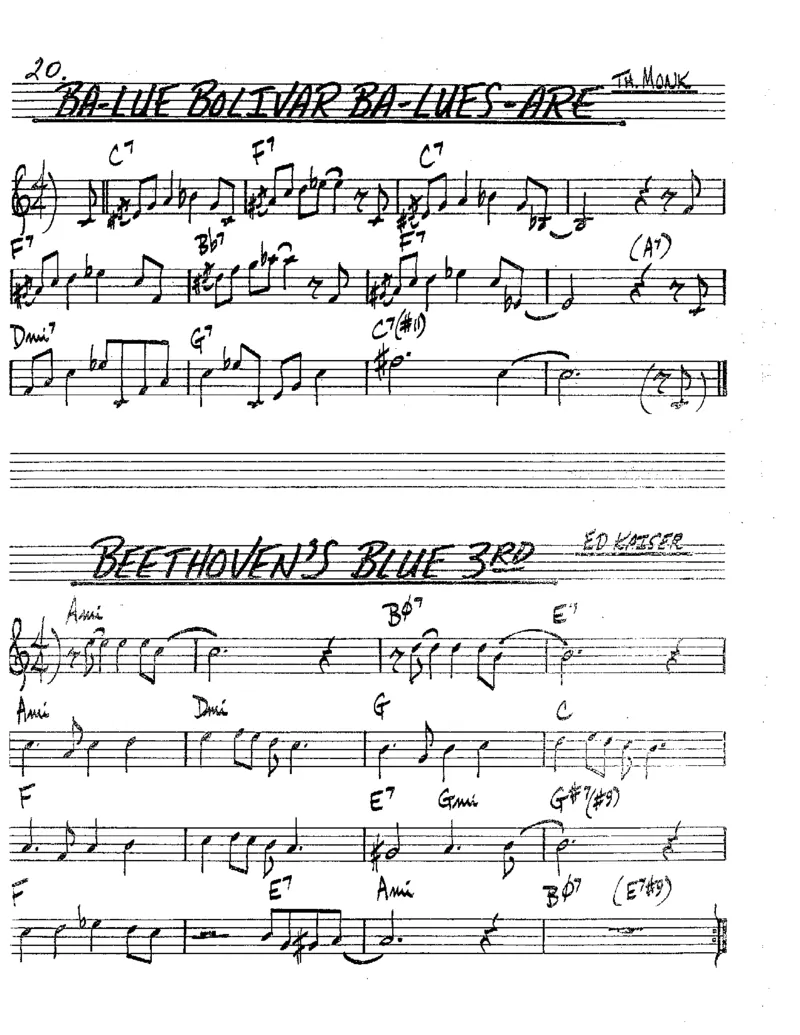 TheRealBookVolume-2-Bb_一万首著名钢琴曲谱哈农贝多芬合集视频教学电子版高清无水印可打印_07各风格钢琴谱合集_JazzPiano_原版钢琴教材附音频